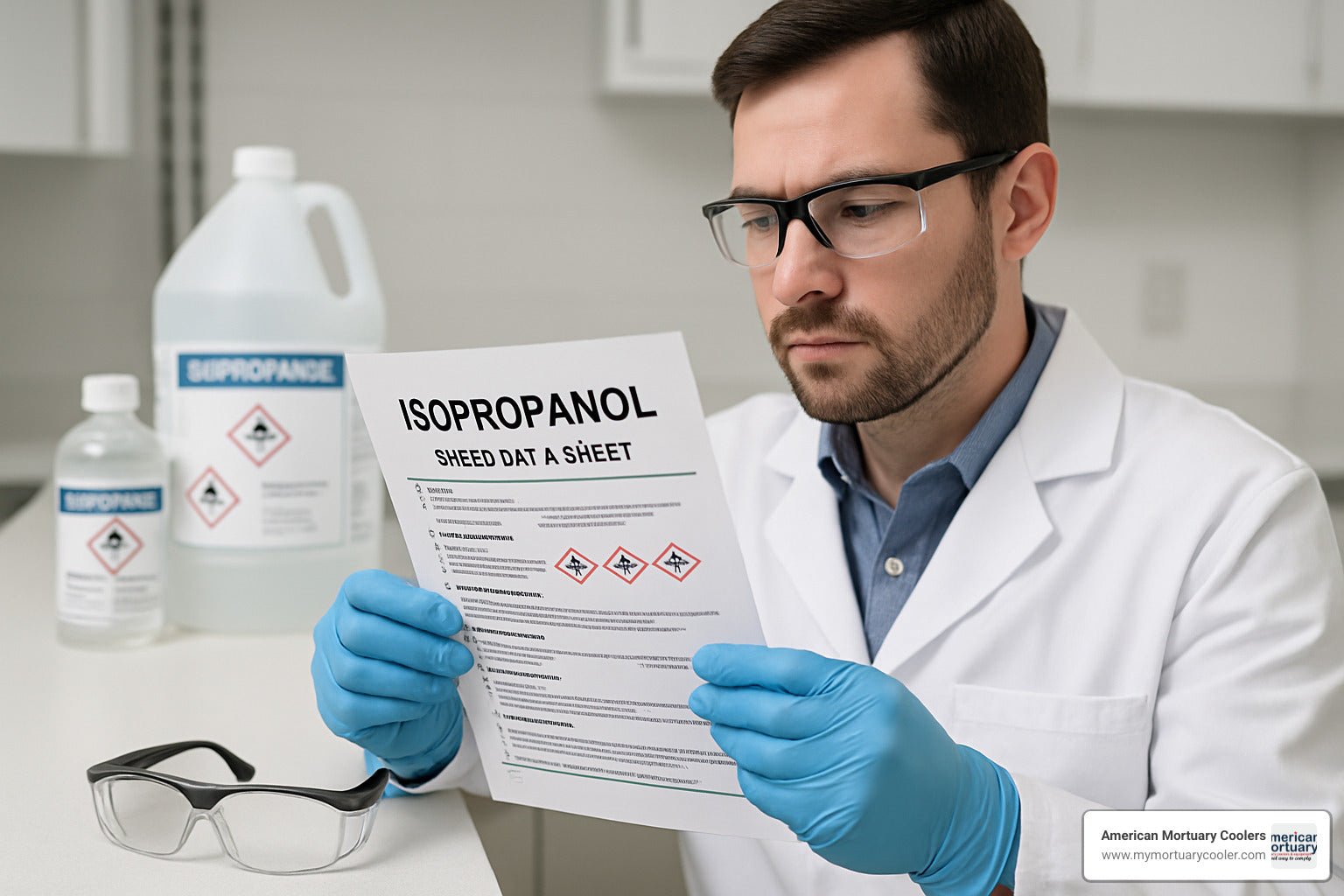 A Practical Guide to Isopropanol Safety Data Sheets - American Mortuary Coolers & Equipments A Practical Guide to Isopropanol Safety Data Sheets - American Mortuary Coolers & Equipments